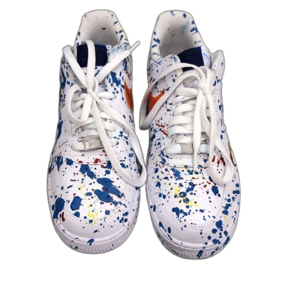 Nike Other - Nike Men Air Force 1 CW2288-111 White Multicolor Lace-Up Athletic Shoes 9